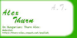 alex thurn business card